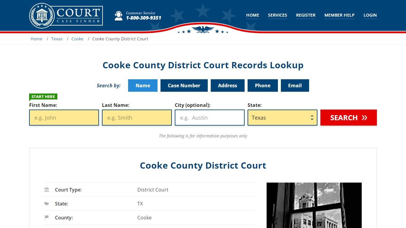 Cooke County District Court Records Lookup - CourtCaseFinder.com